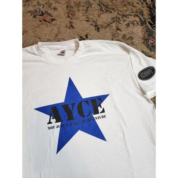 Vtg 90s All You Can Eat Band Shirt L/XL Onefoot Records Rare Punk Rock USA AYCE